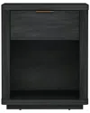 Manhattan Comfort Evelyn Modern Nightstand With 1 Full Extension Drawer In Gray