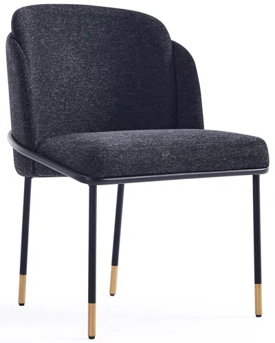 Manhattan Comfort Flor Dining Chair In Black