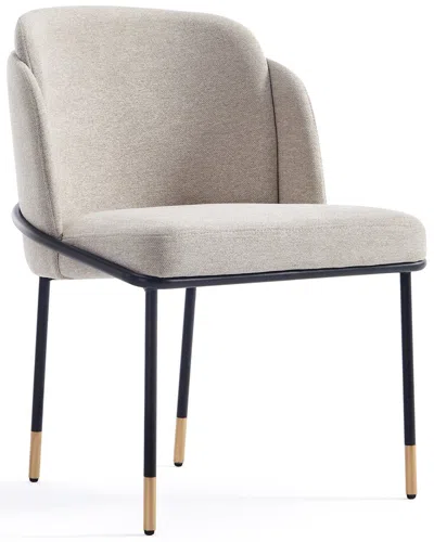 Manhattan Comfort Flor Dining Chair In Brown