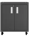 Manhattan Comfort Fortress 31.5 Mobile Garage Cabinet With Shelves