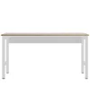 Manhattan Comfort Fortress Garage Table In White