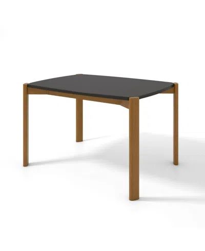 Manhattan Comfort Gales 47.24" Medium Density Fiberboard Rectangular Dining Table In Black