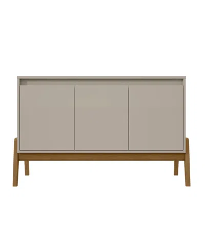 Manhattan Comfort Gales 48.5" Medium Density Fiberboard 4-drawer Sideboard In Off-white