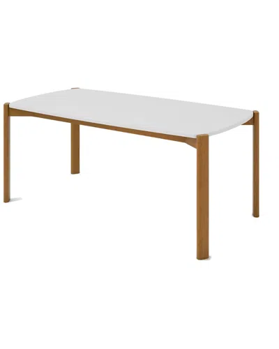 Manhattan Comfort Gales Dining Table In Brown