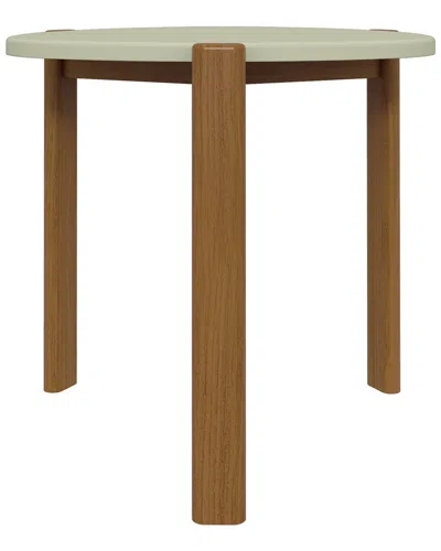 Manhattan Comfort Gales End Table In Brown