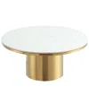 Manhattan Comfort Glenn Modern Coffee Table In Gold