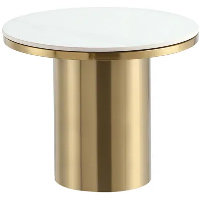 Manhattan Comfort Glenn Modern End Table In Gold