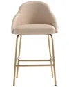 Manhattan Comfort Gracie 38" Leatherette Upholstered Counter Stool