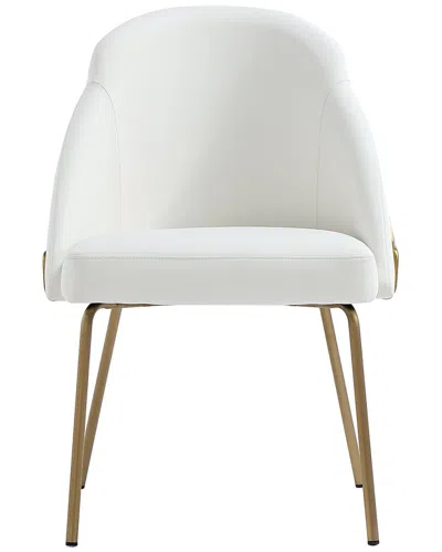 MANHATTAN COMFORT MANHATTAN COMFORT GRACIE MODERN LEATHERETTE DINING CHAIR WITH STEEL LEGS