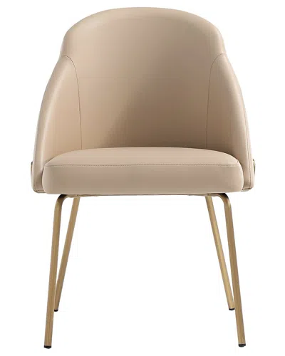MANHATTAN COMFORT MANHATTAN COMFORT GRACIE MODERN LEATHERETTE DINING CHAIR WITH STEEL LEGS