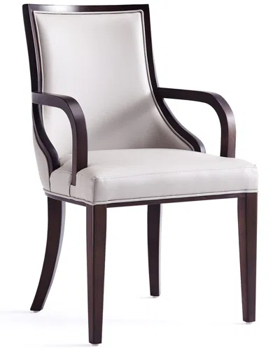 Manhattan Comfort Set Of 2 Grand Dining Armchairs In Grey