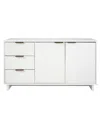Manhattan Comfort Granville 55" Solid Wood Sideboard In White