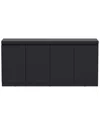 Manhattan Comfort Griffin Modern 62in Sideboard (6-shelf) In Black
