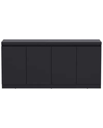 Manhattan Comfort Griffin Modern 62in Sideboard (6-shelf) In Black
