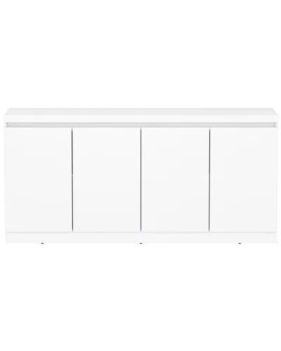 Manhattan Comfort Griffin Modern 62in Sideboard (6-shelf) In White