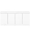 Manhattan Comfort Griffin Modern 62in Sideboard (6-shelf) In White