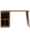 Manhattan Comfort Hampton 53.54 Home Office Desk In Brown