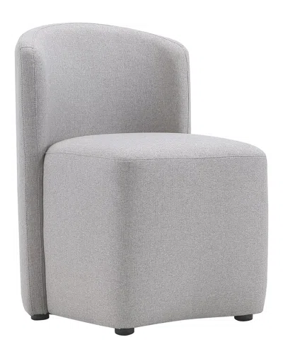 Manhattan Comfort Hearth Upholstered Side Chair In Gray