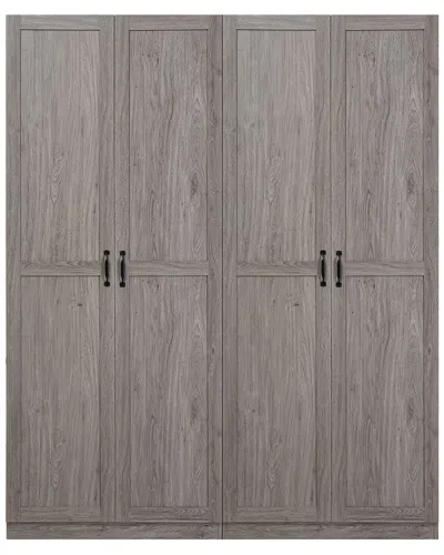 Manhattan Comfort Hopkins Storage Closet 2.0 In Gray