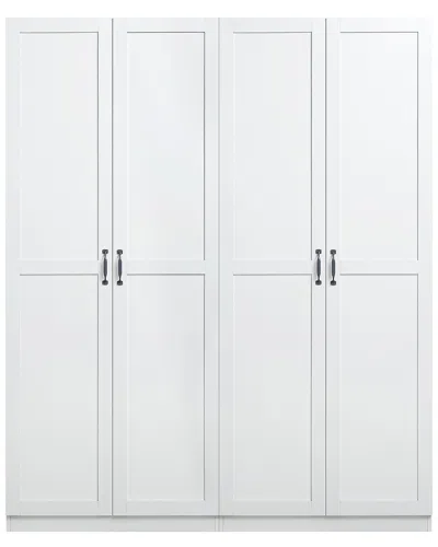 Manhattan Comfort Hopkins Storage Closet 2.0 In White