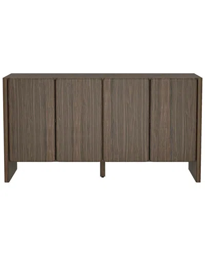 Manhattan Comfort Linda Modern 60in Sideboard (4-shelf) In Brown