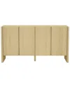Manhattan Comfort Linda Modern 60in Sideboard (4-shelf) In Brown