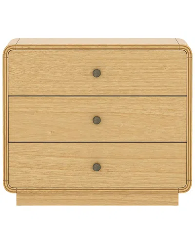 Manhattan Comfort Liora 28in Nightstand In Brown