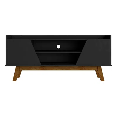 Manhattan Comfort Marcus 53.14 Tv Stand In  Matte Black