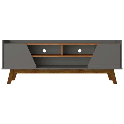 Manhattan Comfort Marcus 62.99 Tv Stand In Grey And Nature