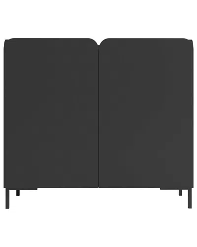 Manhattan Comfort Mid-century Modern Bogardus Accent Cabinet In Black