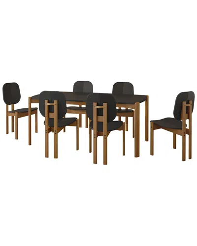Manhattan Comfort Mid-century Modern Gales 70.87 D In Brown