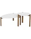 Manhattan Comfort Mid-century Modern Gales End Table & Coffee Table