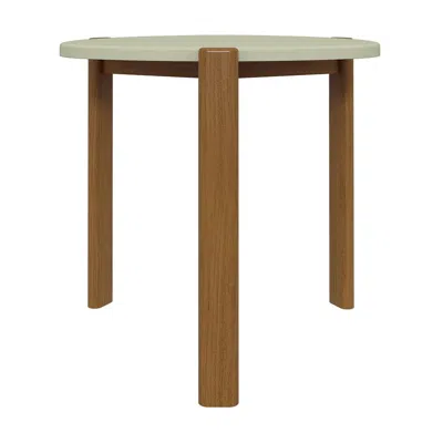 Manhattan Comfort Mid Century- Modern Gales End Table With Solid Wood Legs In Pistachio Green