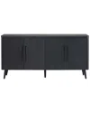 Manhattan Comfort Mid Century-modern Jodie 64.6in Sideboard In Grey