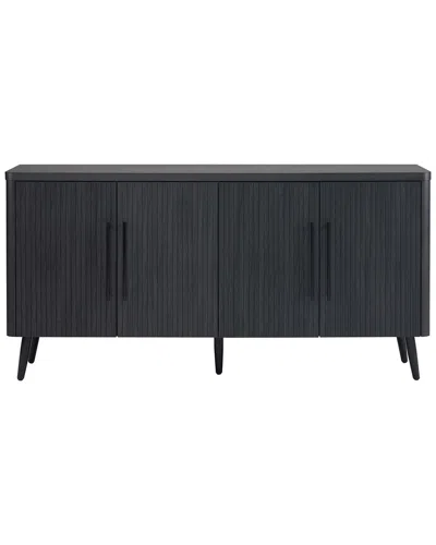 Manhattan Comfort Mid Century-modern Jodie 64.6in Sideboard In Grey