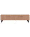 Manhattan Comfort Mid Century-modern Jodie 68.9in Tv Stand In Brown