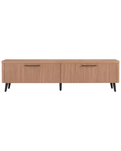 Manhattan Comfort Mid Century-modern Jodie 68.9in Tv Stand In Brown