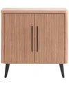 Manhattan Comfort Mid Century-modern Jodie Accent Cabinet In Brown