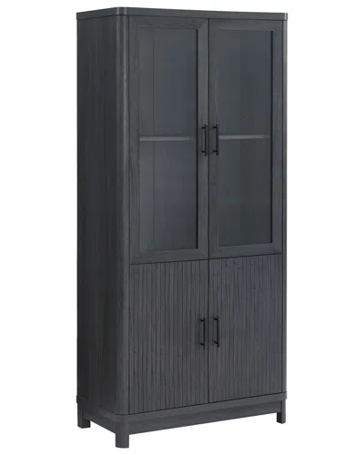 Manhattan Comfort Mid Century-modern Jodie Bookcase In Grey