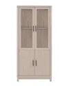 Manhattan Comfort Mid Century-modern Jodie Bookcase In White