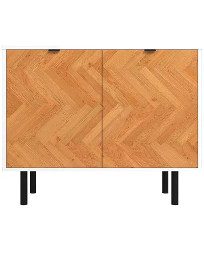 Manhattan Comfort Mid-century Modern Liam Accent C In Brown
