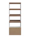 Manhattan Comfort Mid-century Modern Ratzer Bookcase