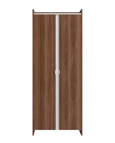 Manhattan Comfort Mid-century Modern Ratzer Storag In Brown