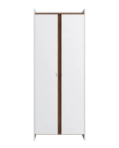 Manhattan Comfort Mid-century Modern Ratzer Storage Cabinet In White