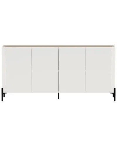 Manhattan Comfort Modern Abbey 66.9in Sideboard In Brown