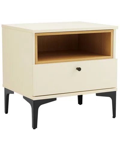 Manhattan Comfort Modern Amara Nightstand In White