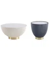 Manhattan Comfort Modern Anderson Coffee Table And End Table In Multi