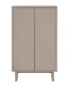 Manhattan Comfort Modern Ella 51.4in Accent Cabinet In Brown