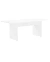 Manhattan Comfort Modern Ella 78.7in Dining Table For 6 In White
