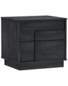 Manhattan Comfort Modern Horizon Nightstand In Grey